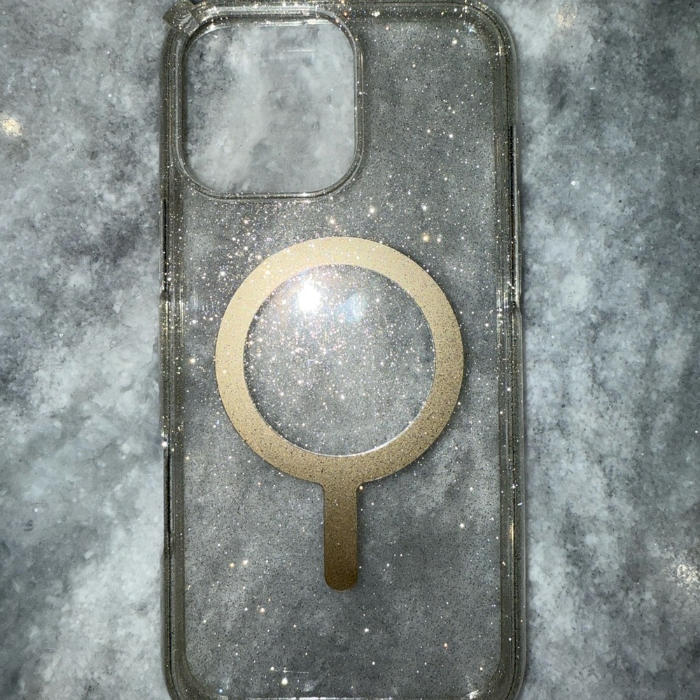 iPhone 16 Pro Max Glittery Gold Phone Case